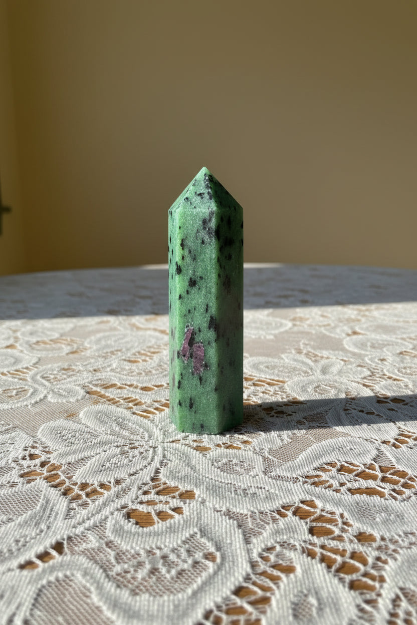 Ruby zoisite tower