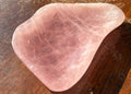 Rose quartz shallow bowl